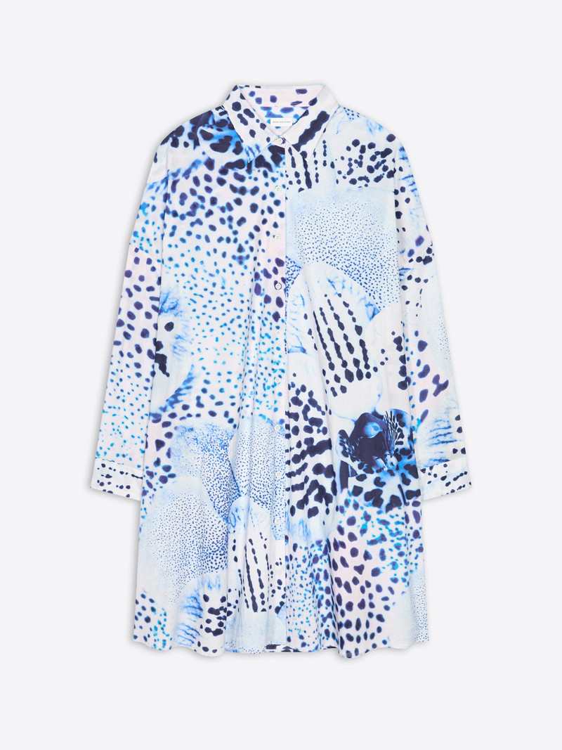 PRINTED SHIRT DRESS - 1