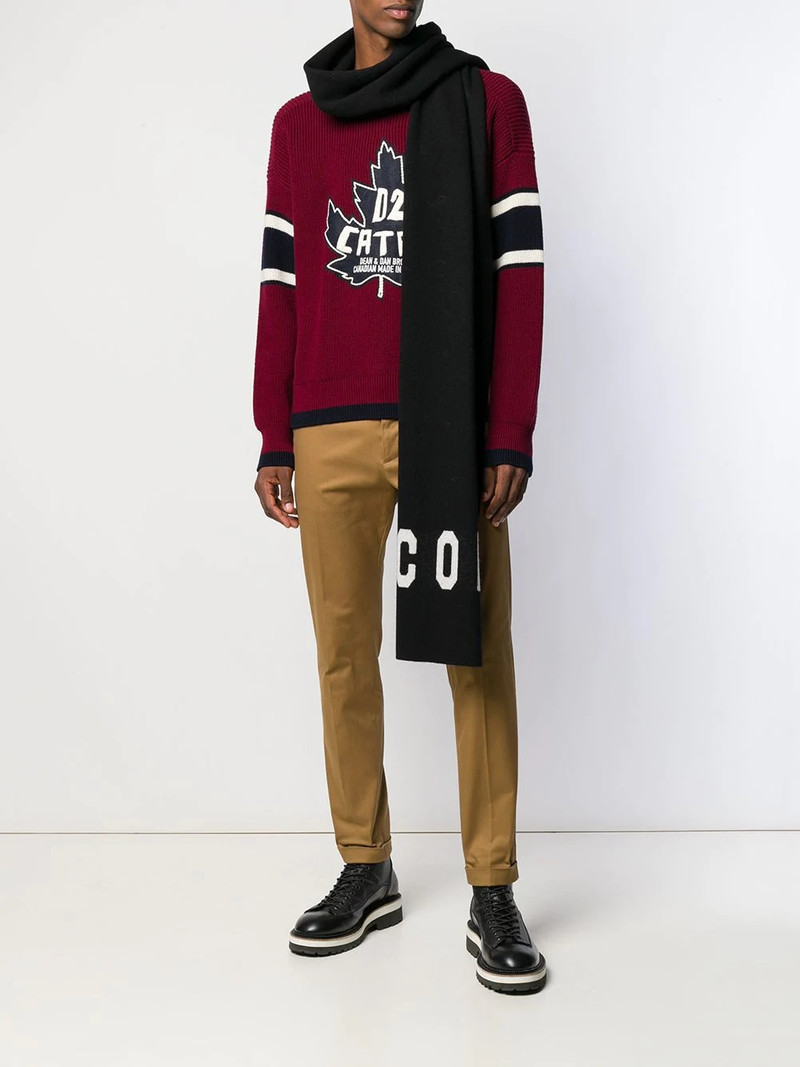 DSQUARED2 Icon print scarf outlook