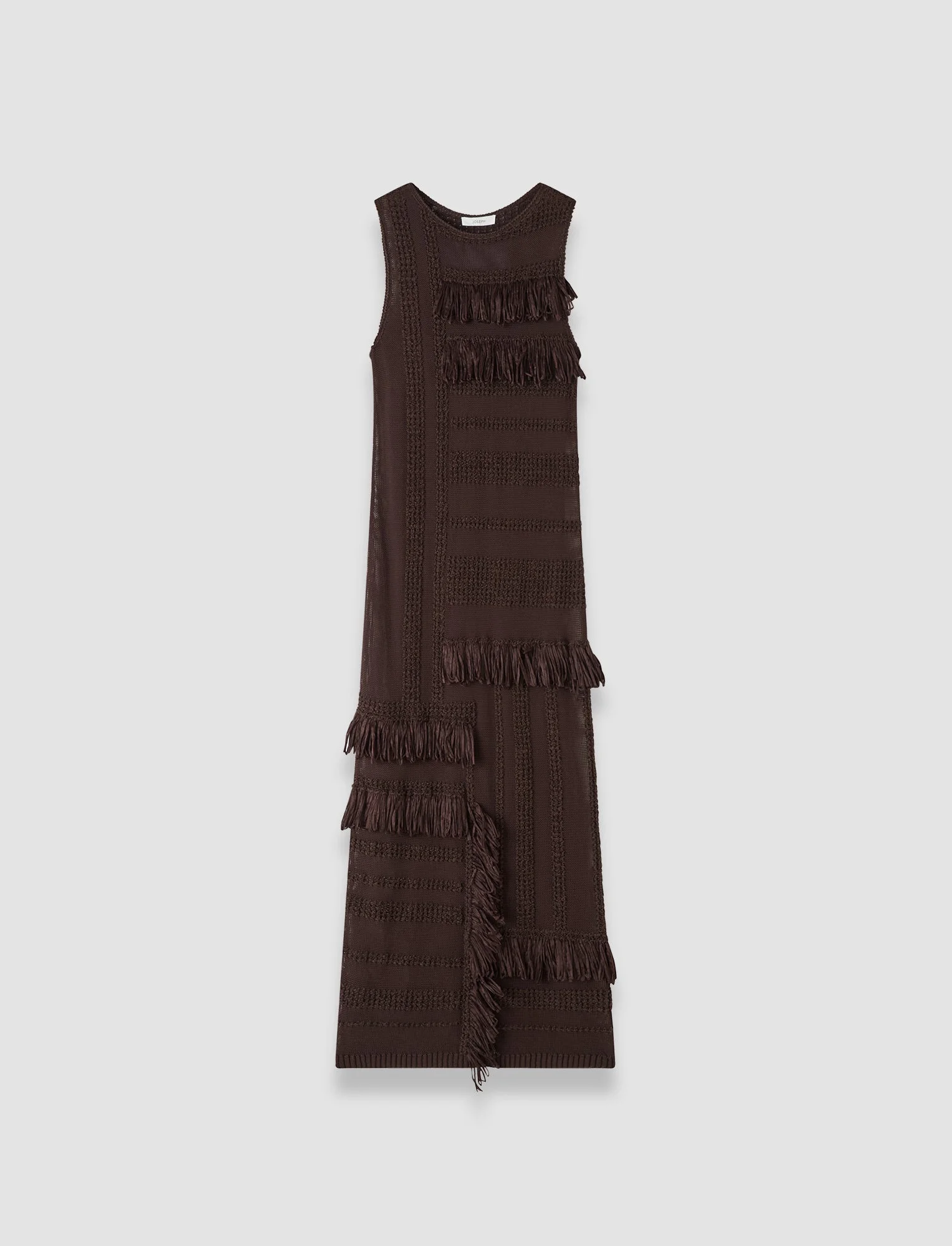 Nari Cotton Raffia Fringe Dress - 1