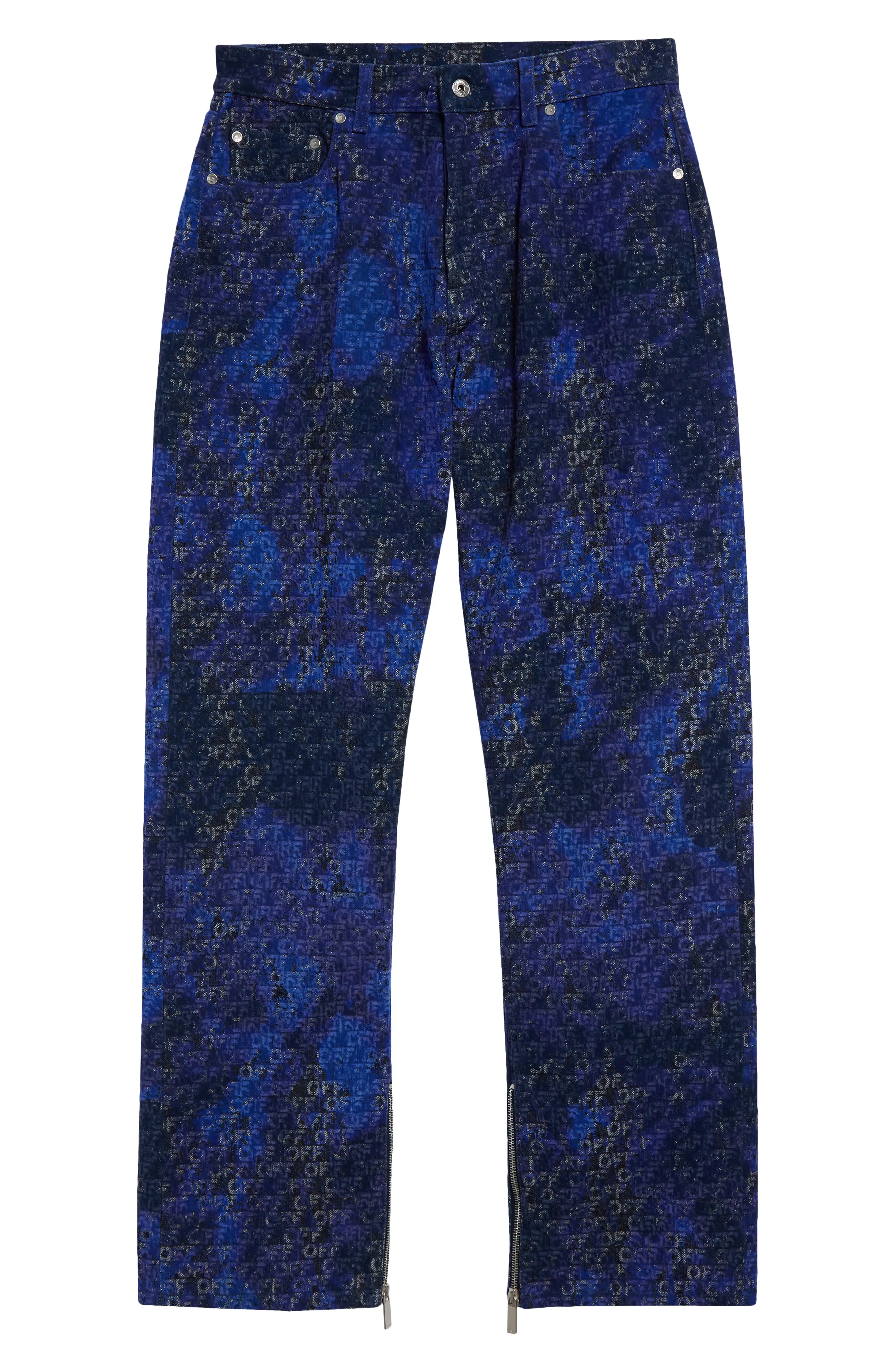 Off Logo Jacquard Skater Jeans - 6