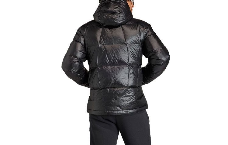 adidas Lightweight Down Puffer Jacket 'Black' IR7131 - 2