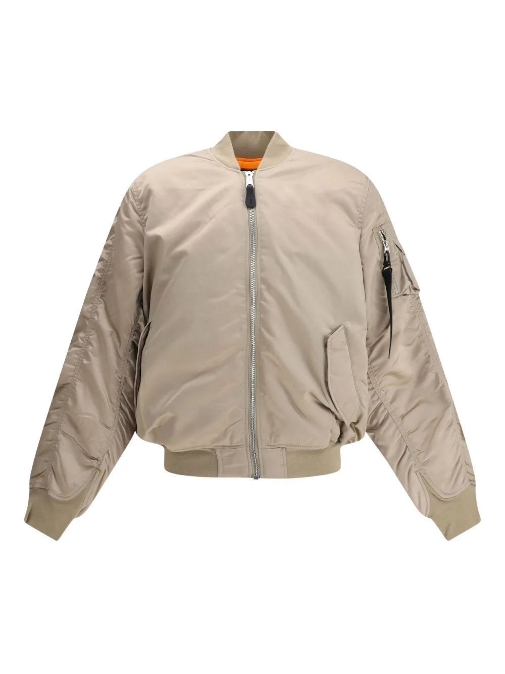 zip fastening bomber jacket - 1