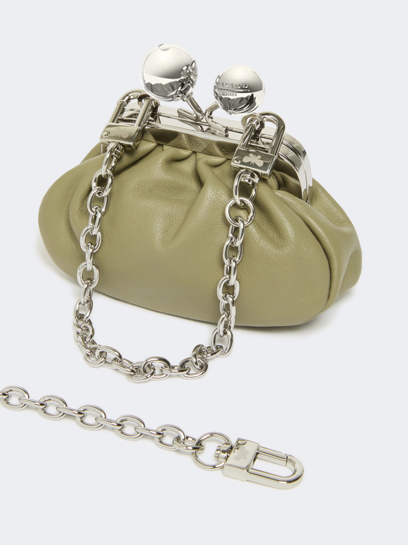 Nappa sheepskin Nano Pasticcino Bag - SAGE GREEN 3