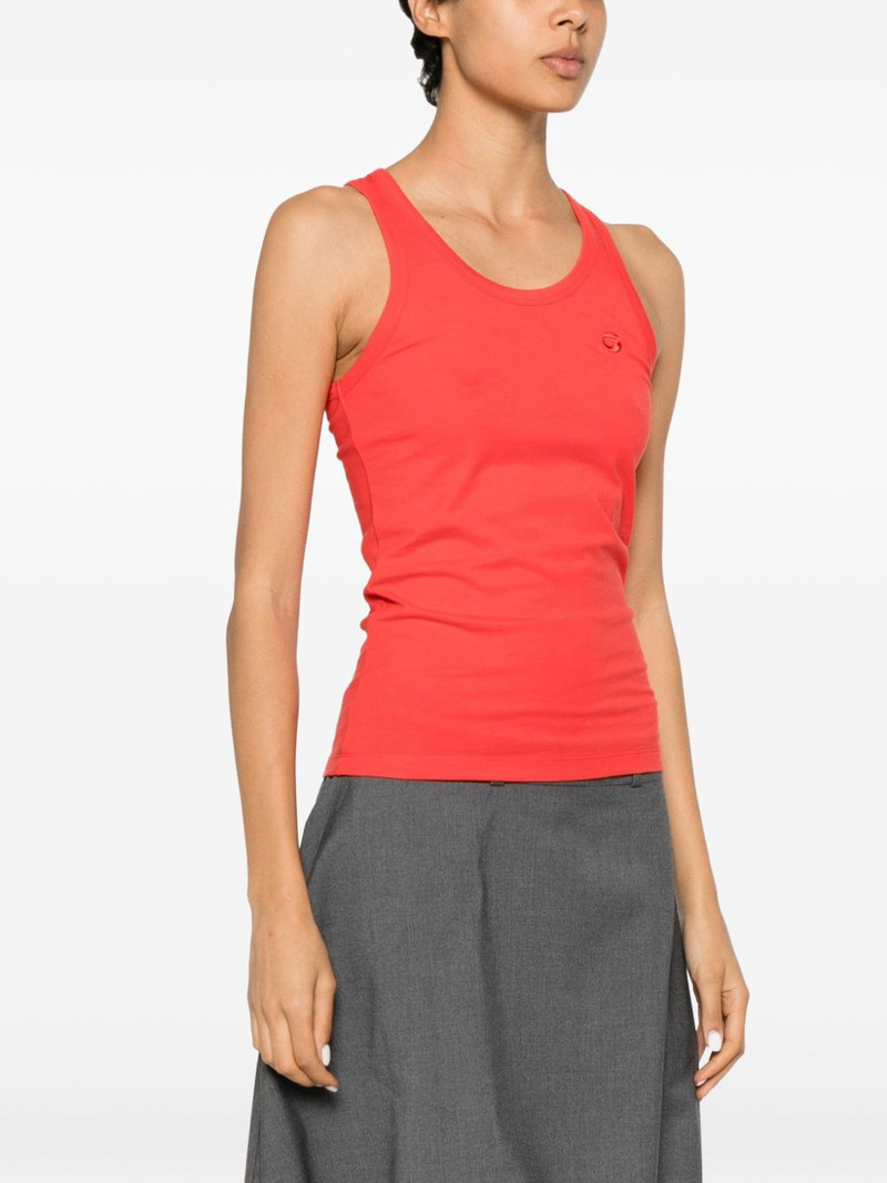 logo-embroidered tank top 3