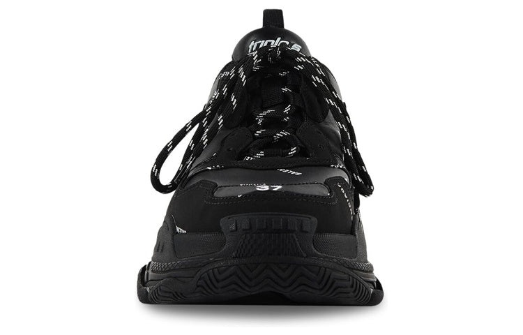 (WMNS) Balenciaga Triple S Sneaker 'Black Logo' 524039W2FA11090 - 3