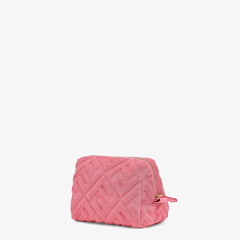 FENDI Pink terrycloth toiletry case outlook
