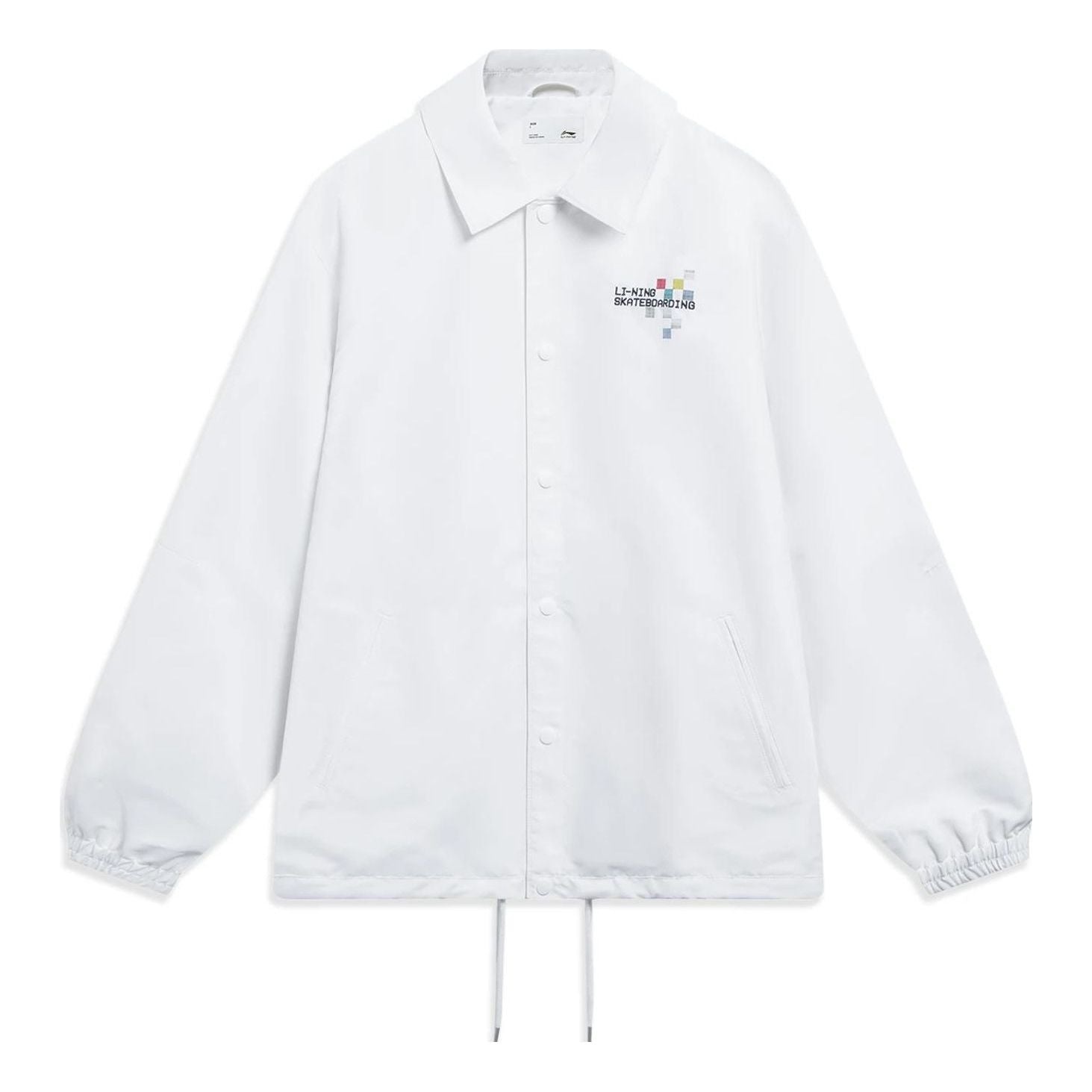 Li-Ning Skateboarding Graphic Loose Fit Jacket 'White' AFDT129-2 - 1