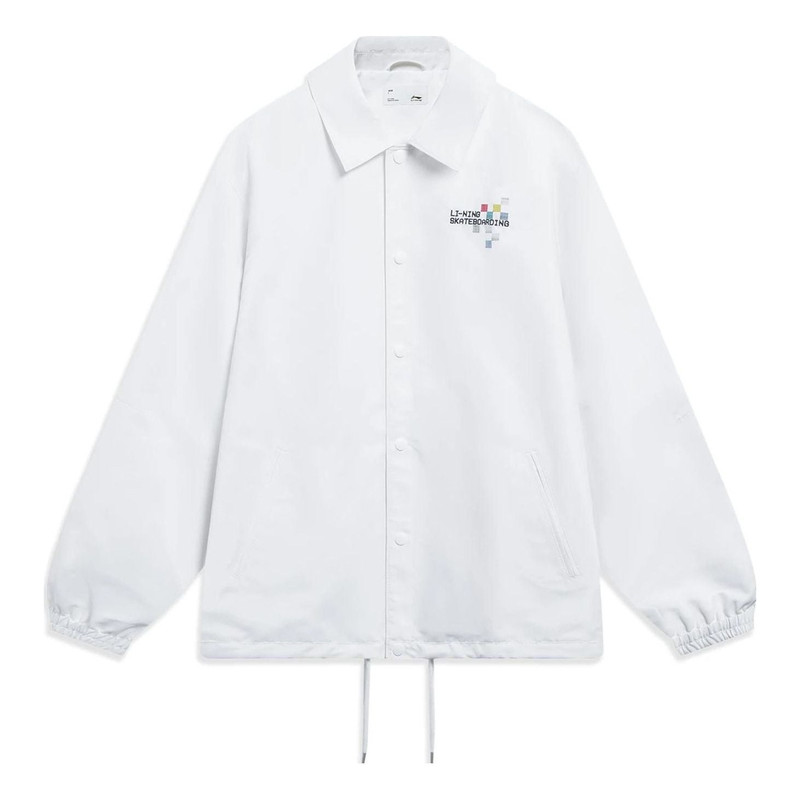 Li-Ning Skateboarding Graphic Loose Fit Jacket 'White' AFDT129-2 - 1