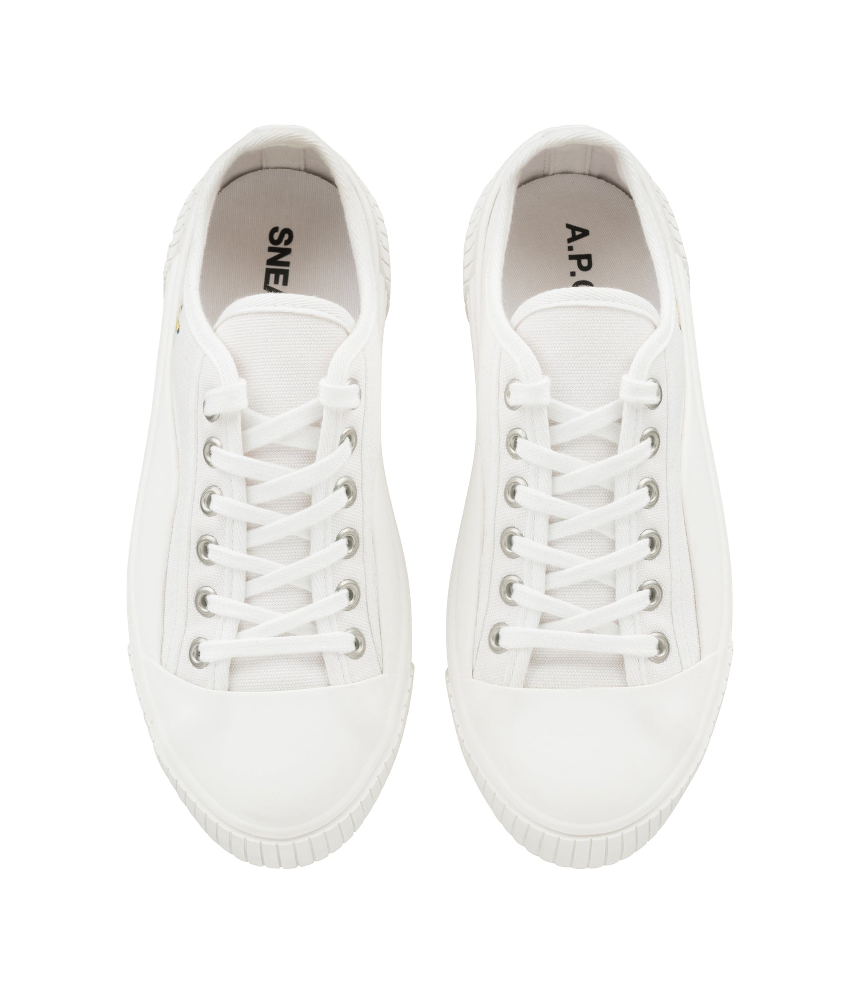【関税込み】A.P.C. ネイビー Iggy Basse スニーカー A.P.C. Iggy Basse low-top Sneakers | White | FARFETCH