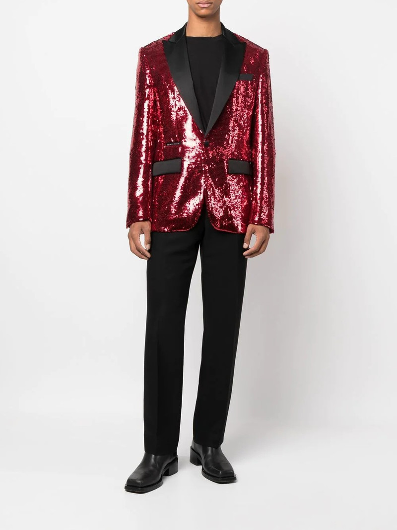 PHILIPP PLEIN sequin single-breasted blazer outlook