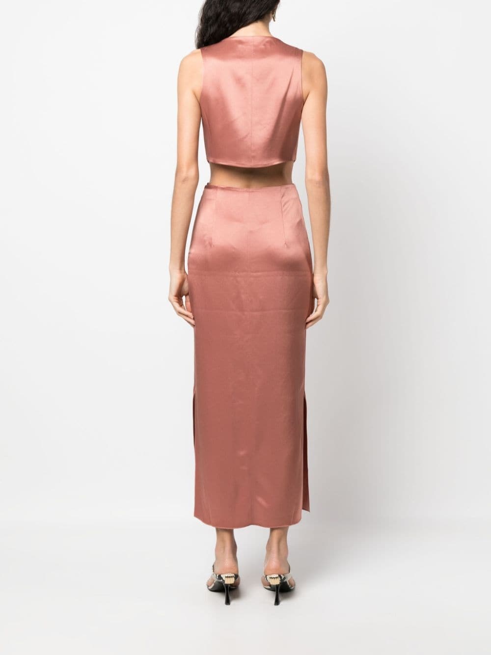 Lucca cut-out satin dress - 4