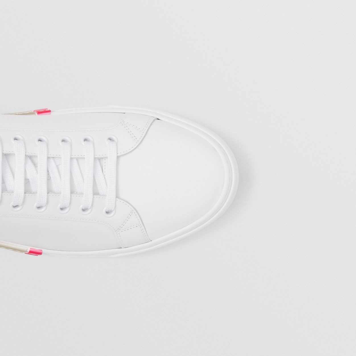 Stripe Detail Leather Sneakers - 3