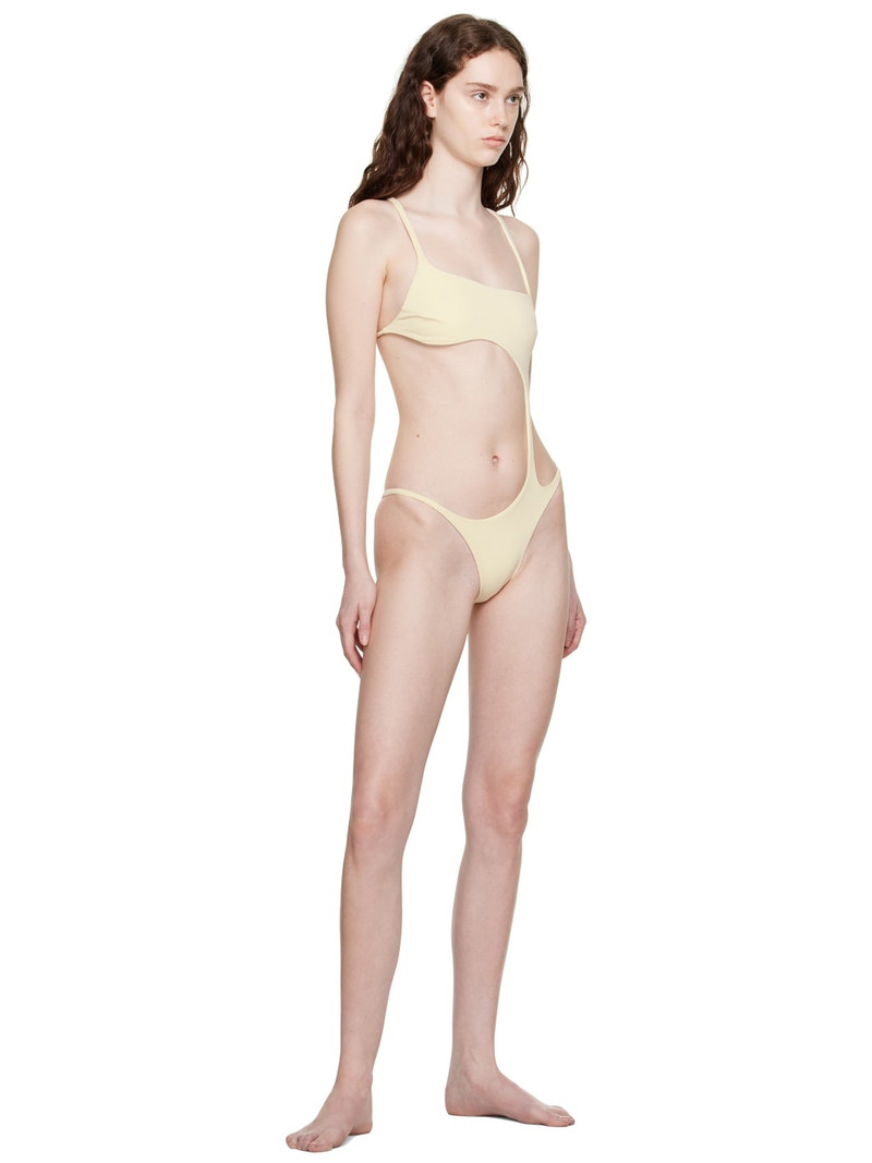 ISA BOULDER Beige Stingray One-Piece Swimsuit outlook