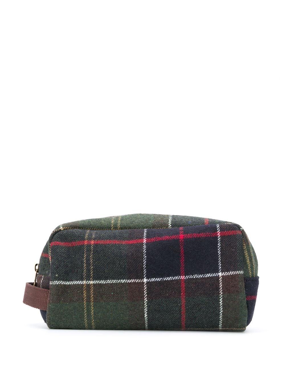 tartan knitted wash bag - 2