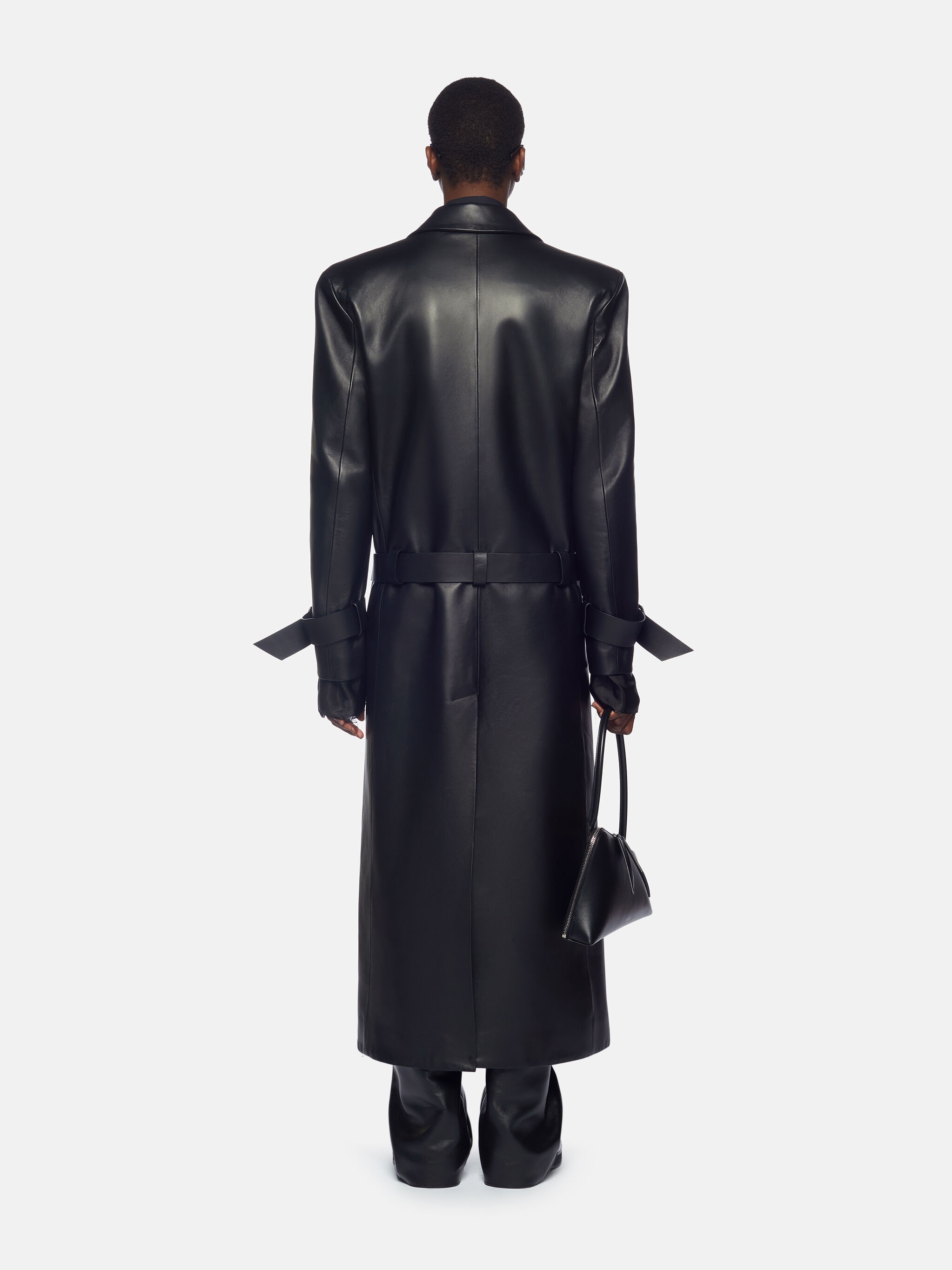 BLACK LONG COAT - 3