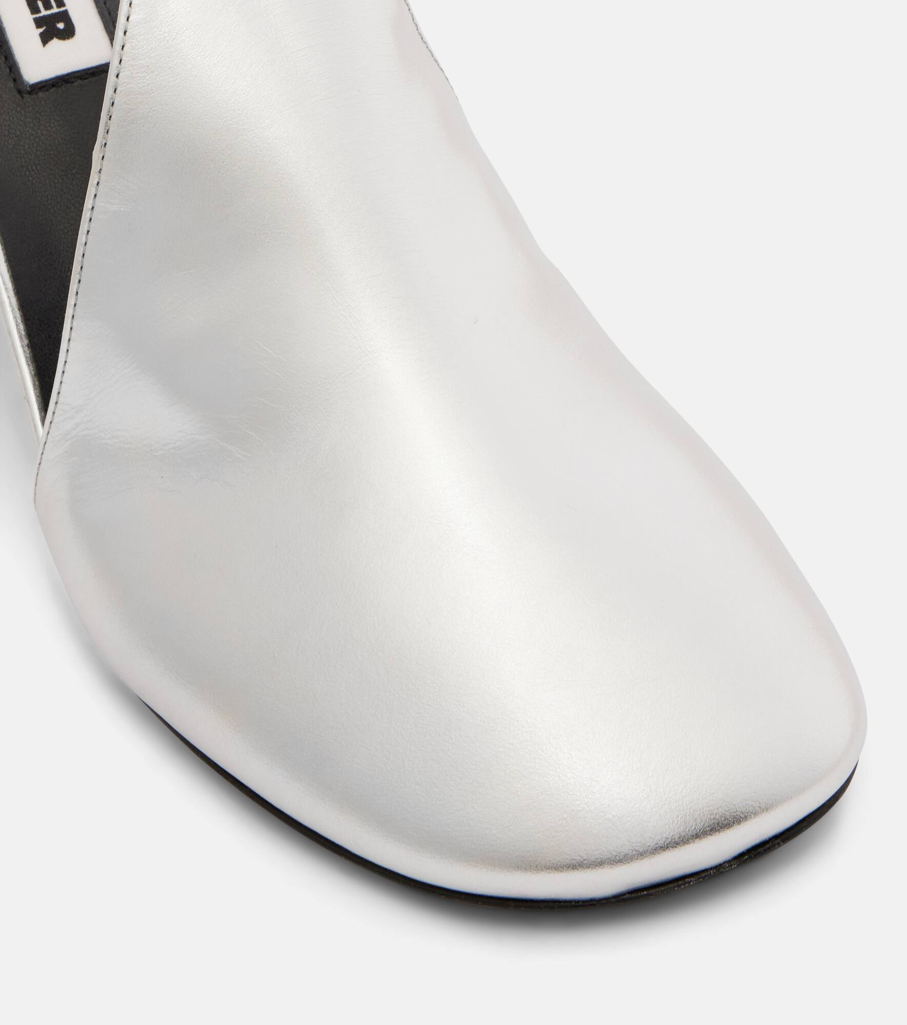 Metallic leather pumps - 5