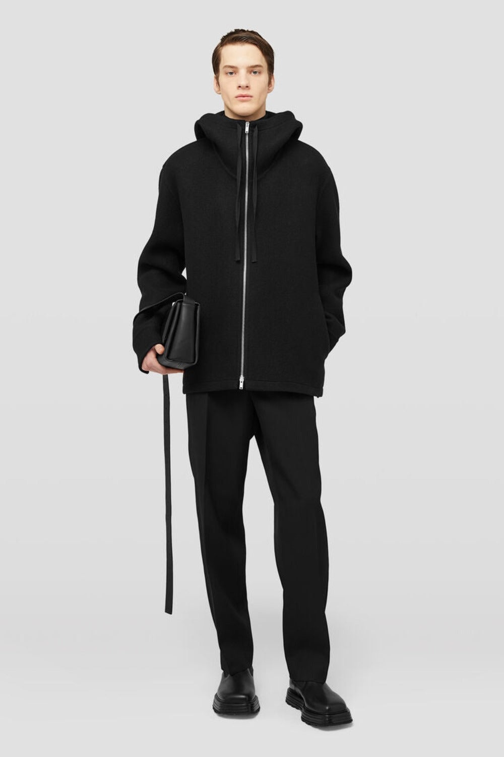 Hooded Blouson Black - 1