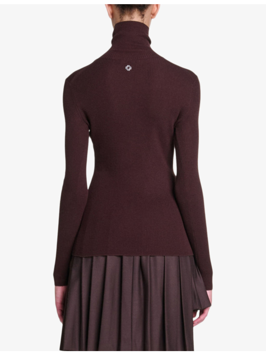 High-neck slim-fit wool and silk-blend jumper - 4