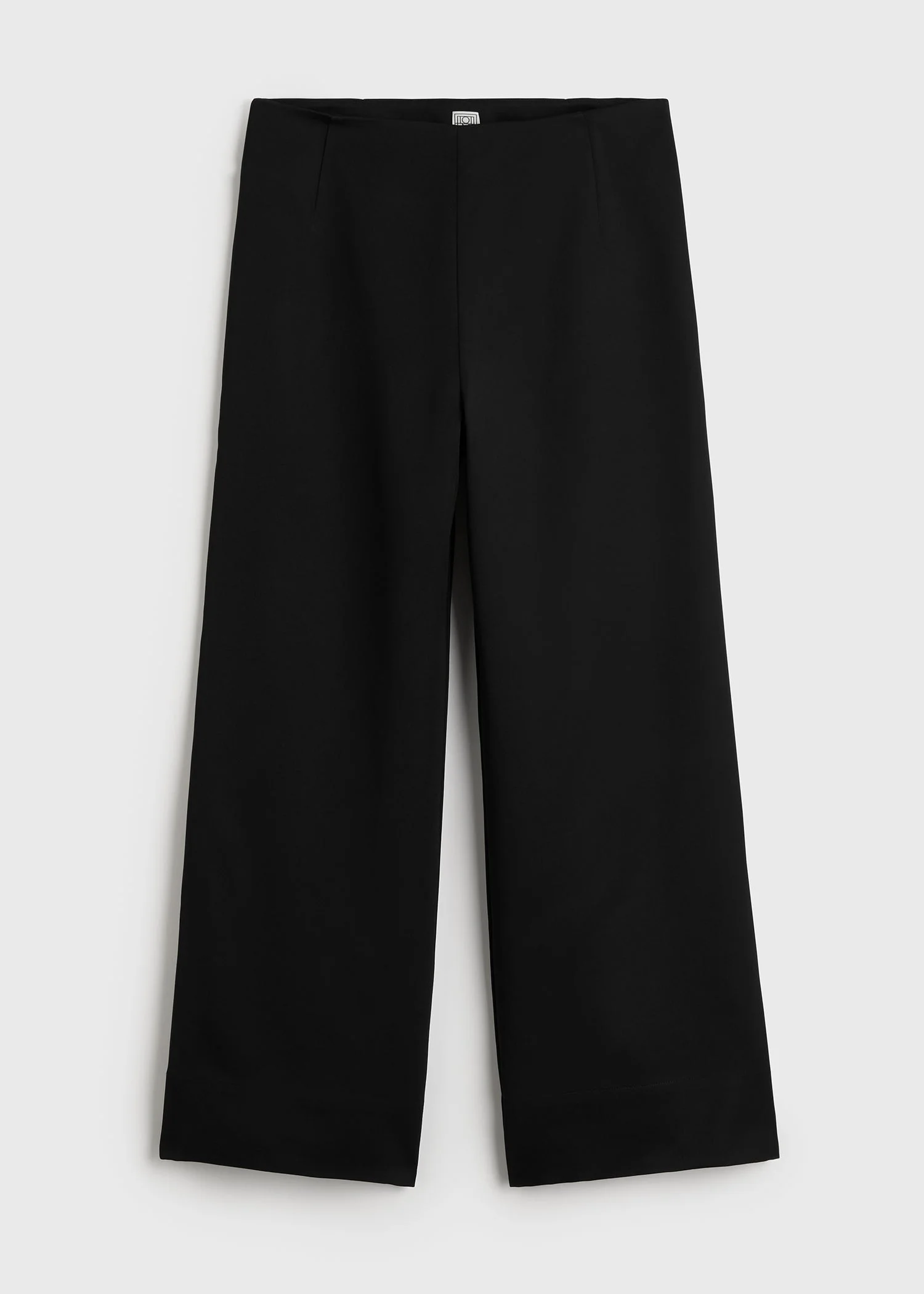 Fluid satin trousers black - 1