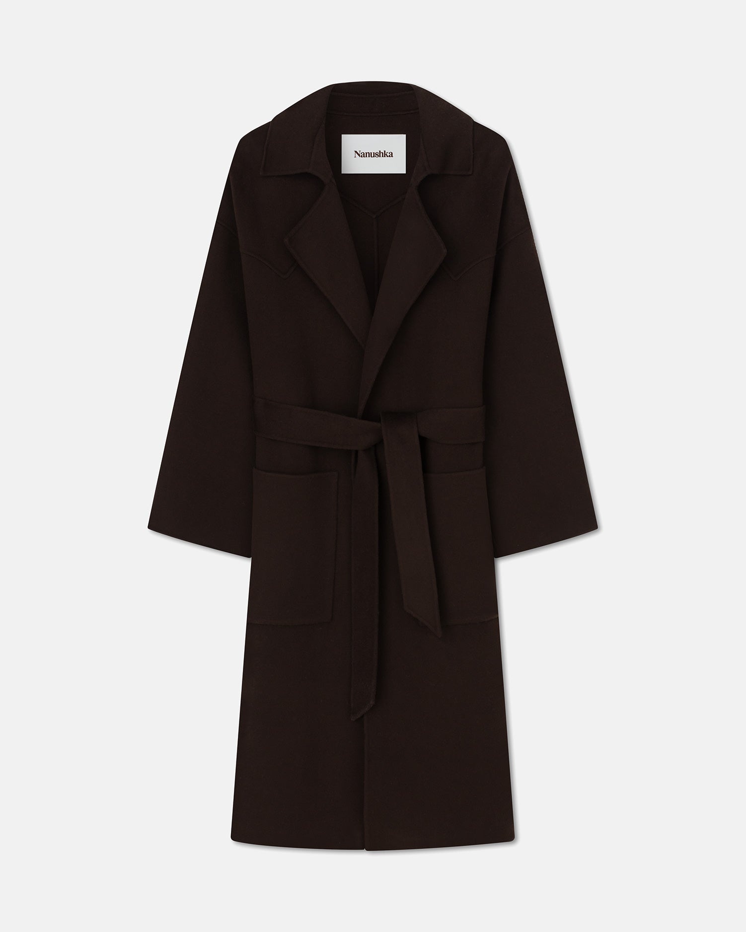 Wool Silk Robe Coat - 1