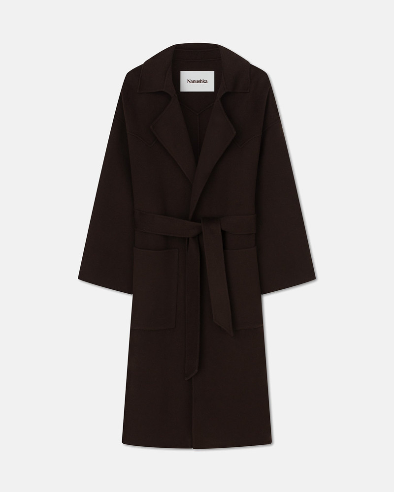 Wool Silk Robe Coat 1