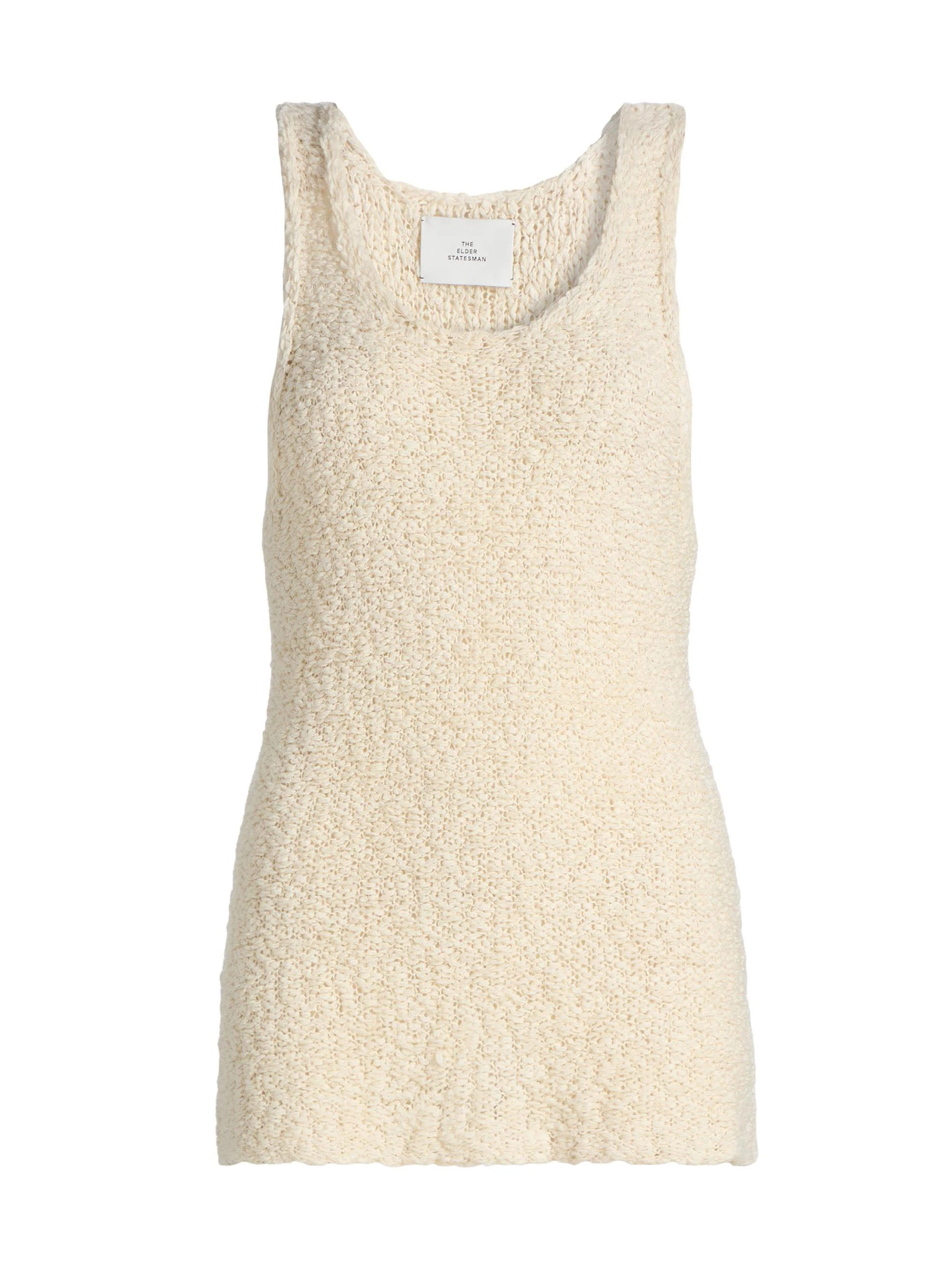 Women's Ella Bouclé Knit Tank - Ivory - 1