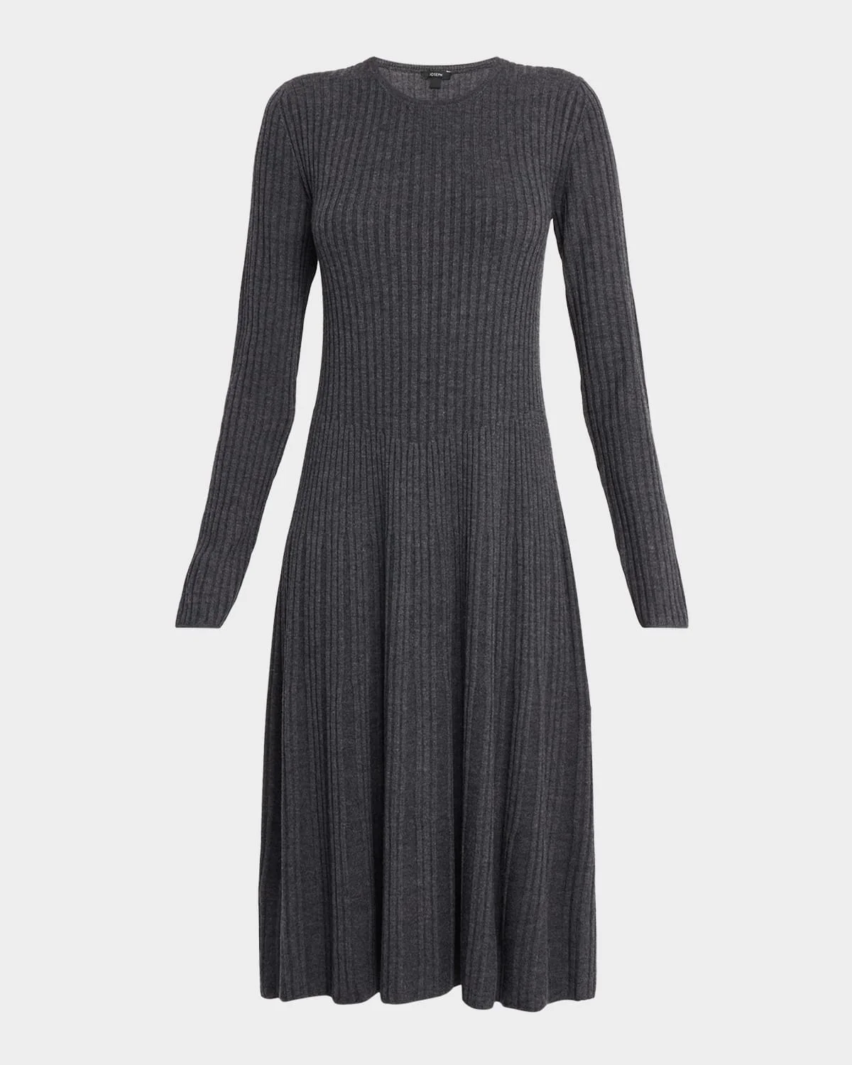 Rib Knit Merino Wool Dress - 1