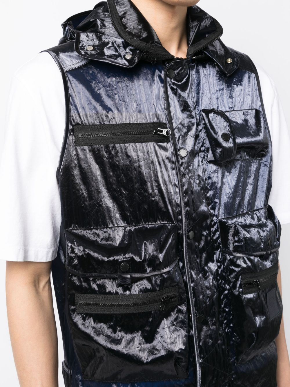 multi-pocket design gilet - 6