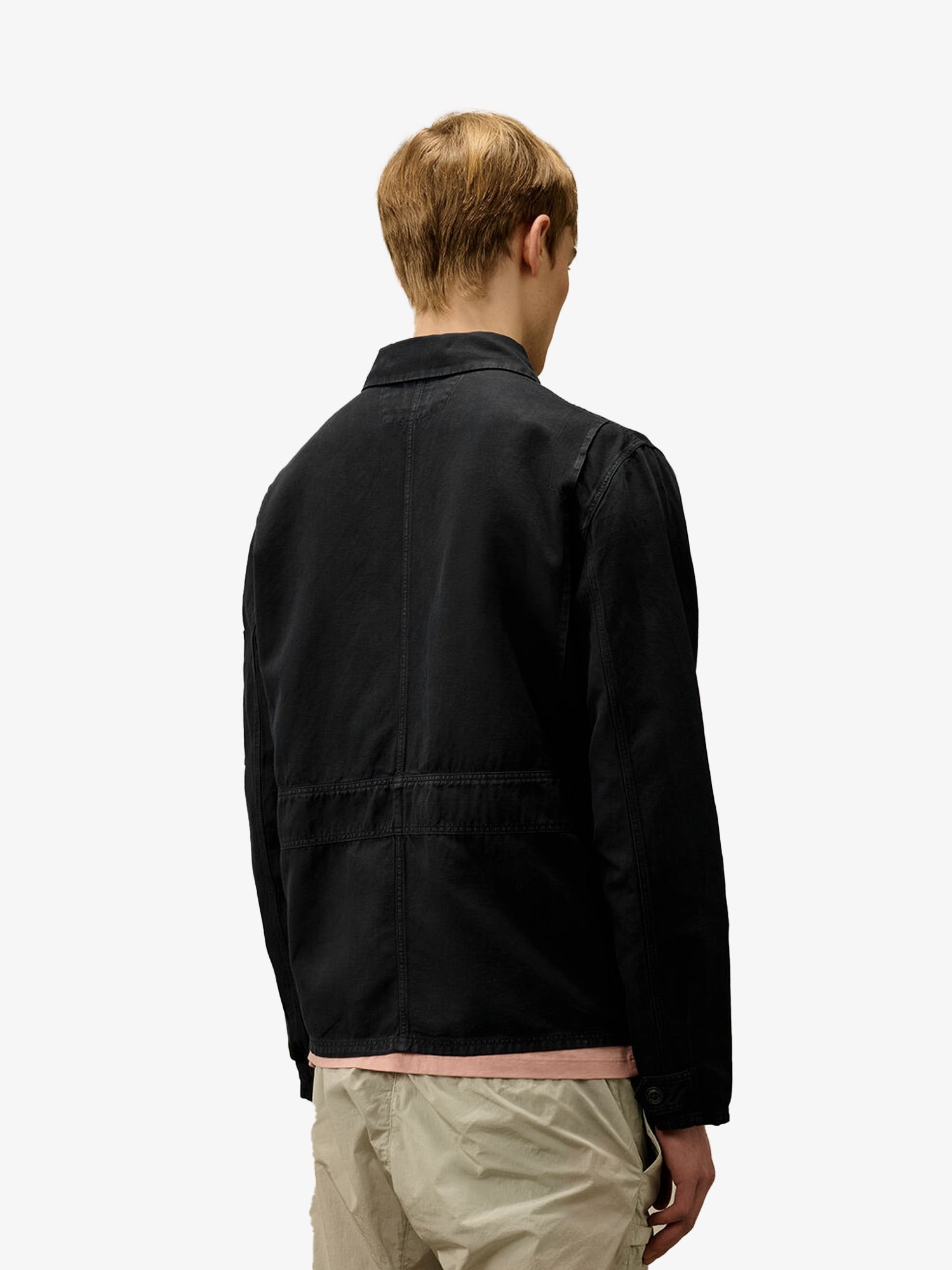 C.P.COMPANY - C.P.Company Cotton And Linen Shirt With Zip Closure - 2