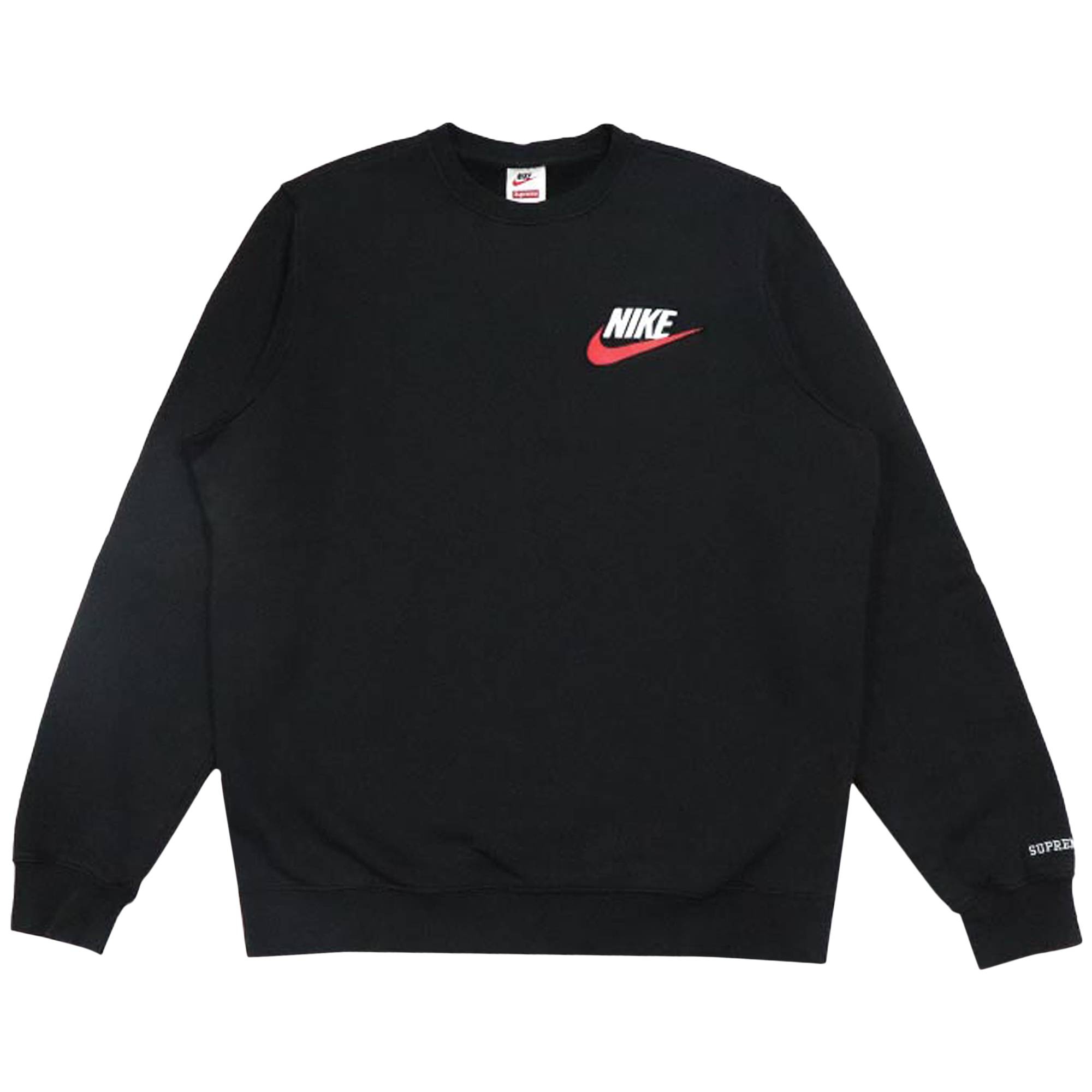 Supreme x Nike Crewneck 'Black' - 1