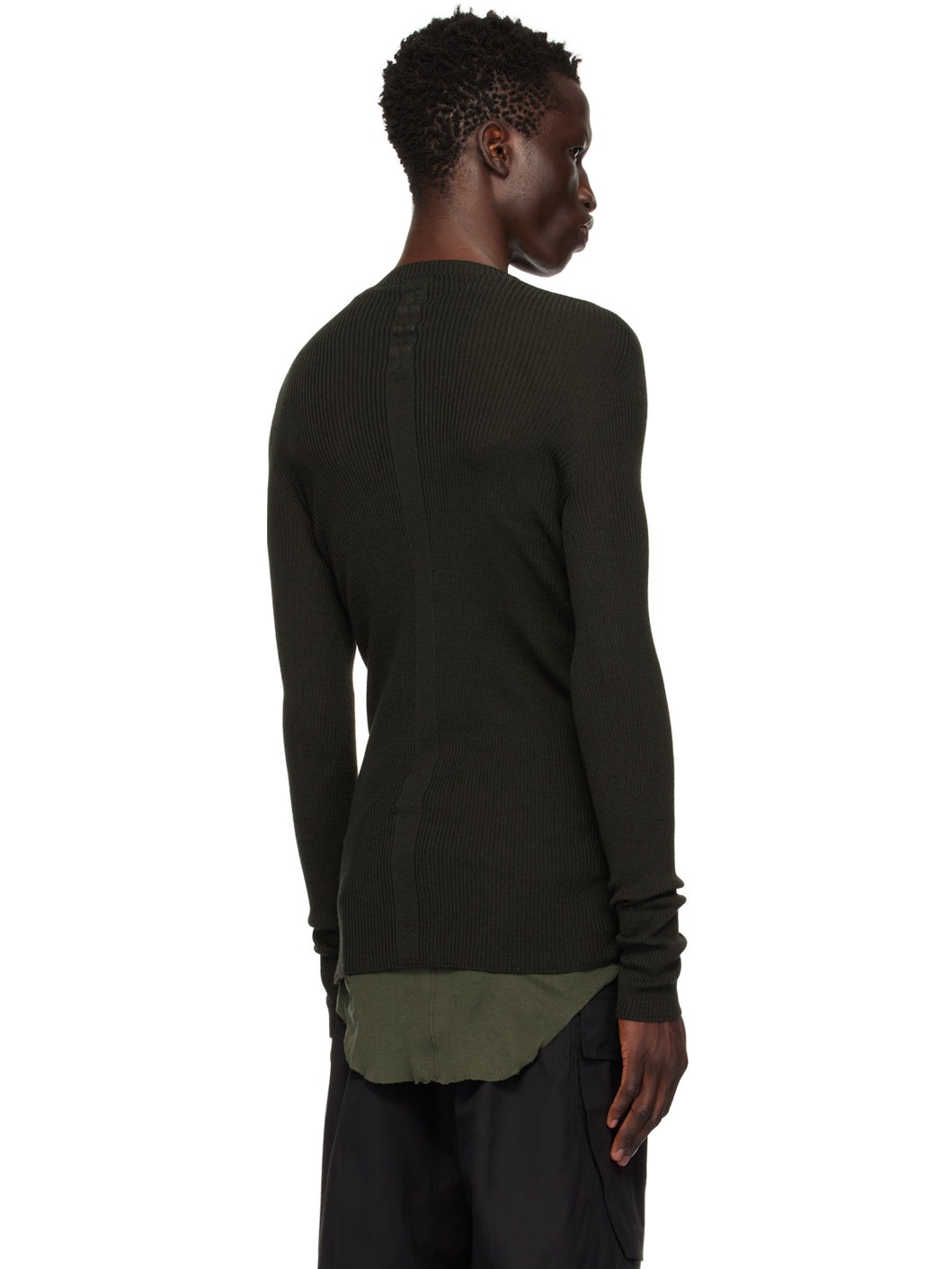 Green Porterville Rib Sweater - 3