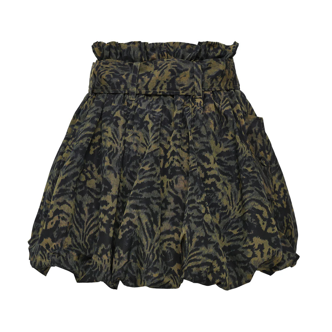 Penina Silk Bubble Hem Skirt - 2