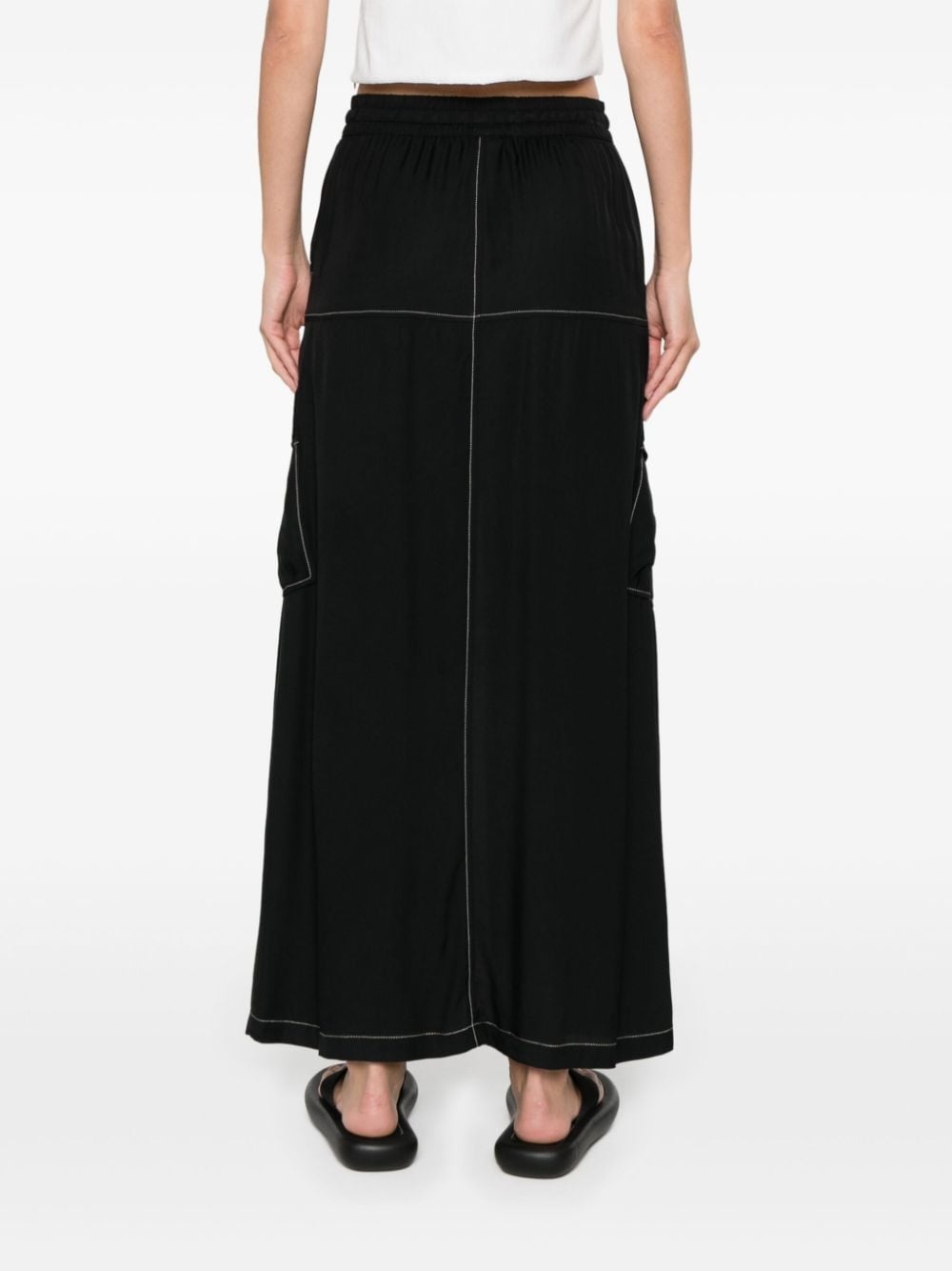 Gulp contrast-stitching midi skirt - 4