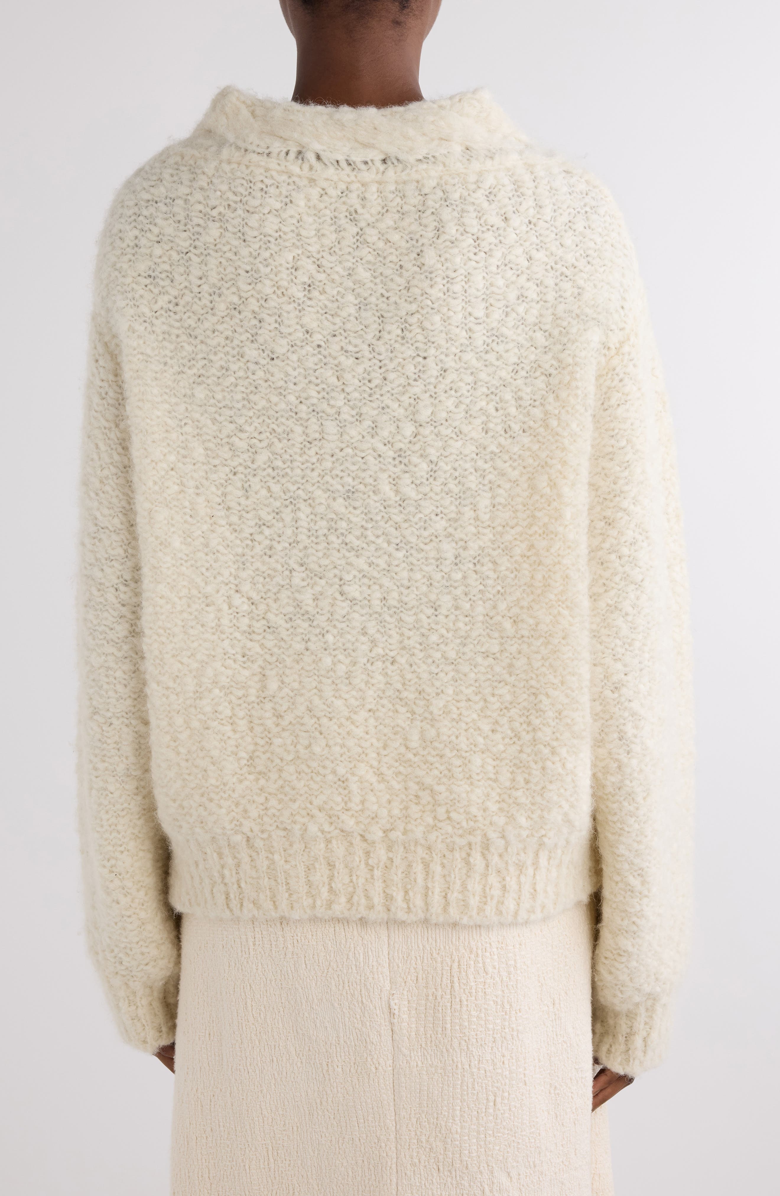 Isabel Marant Romane Alpaca Blend Sweater in Ecru at Nordstrom - 3