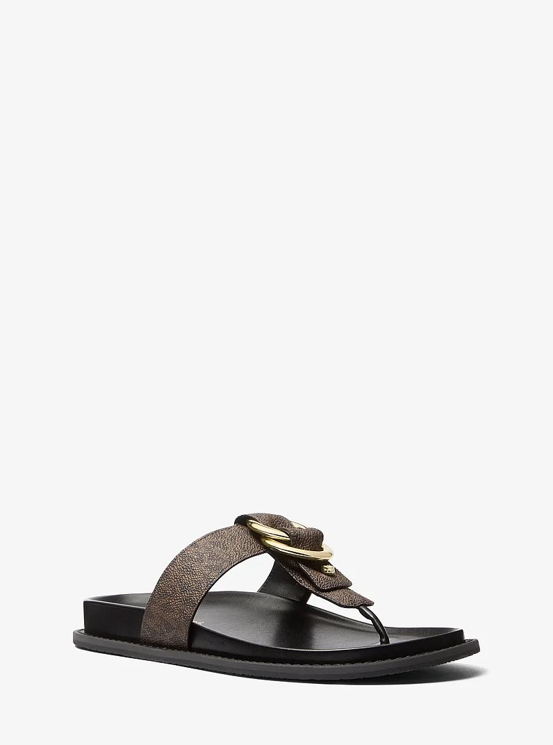 Jaden Signature Logo Thong Sandal - 1