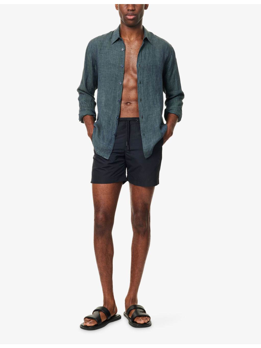Bulldog Drawcord-Waist Swim Shorts - 2