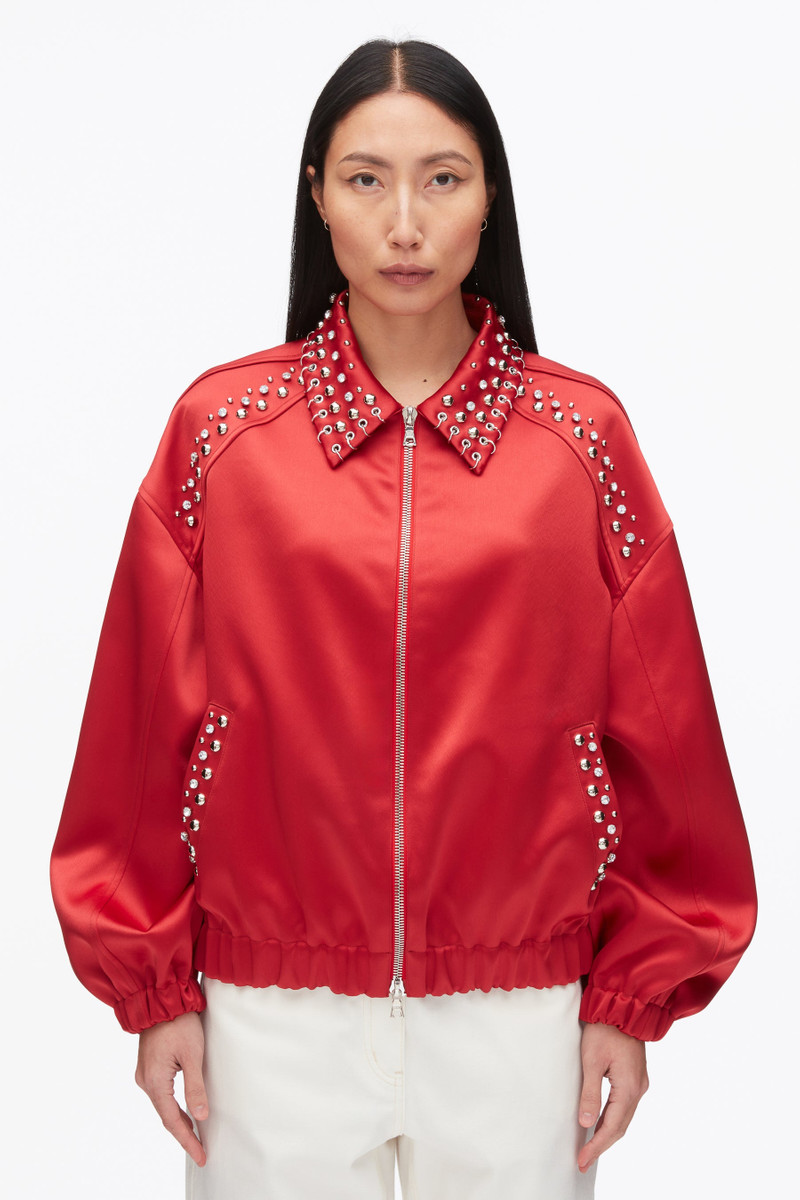 Embellished Structured Satin Jacket 3