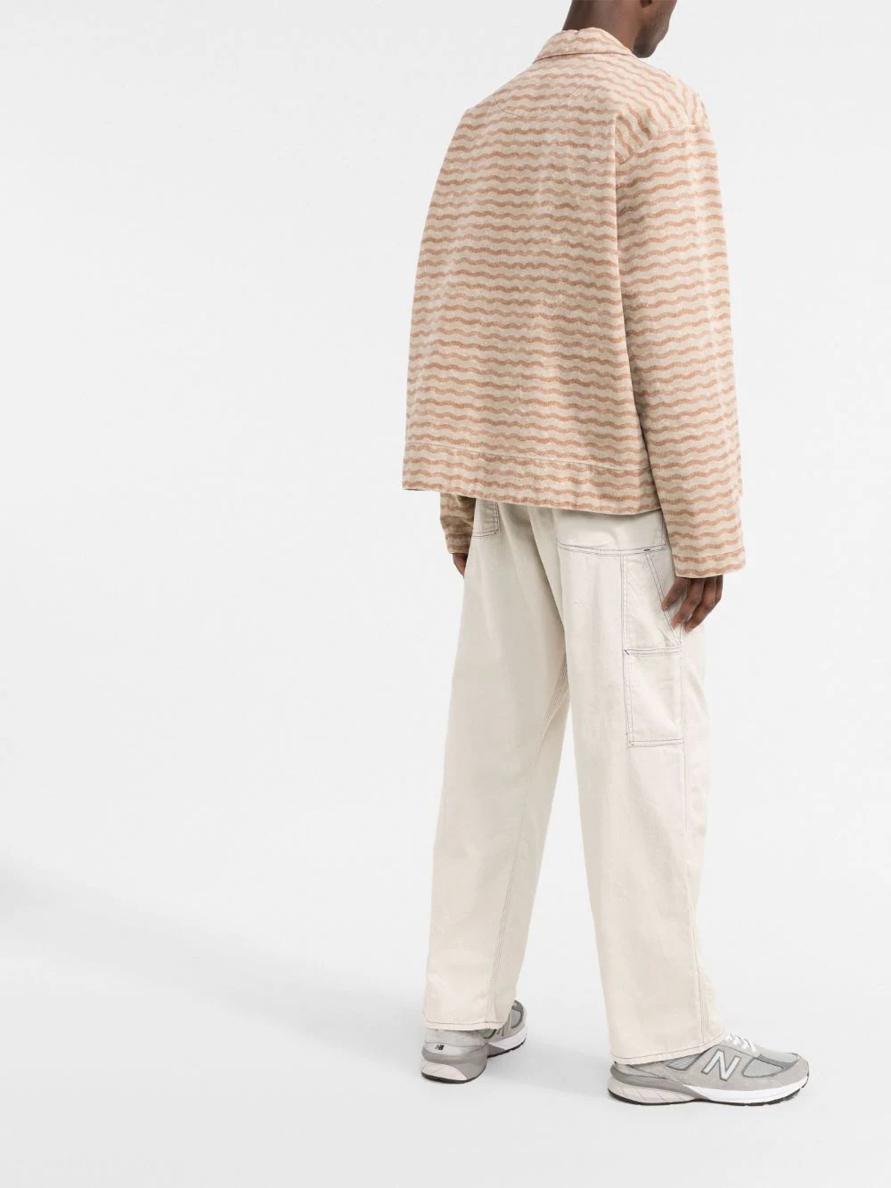 x Smith's butterfly-embroidered wide-leg trousers - 4