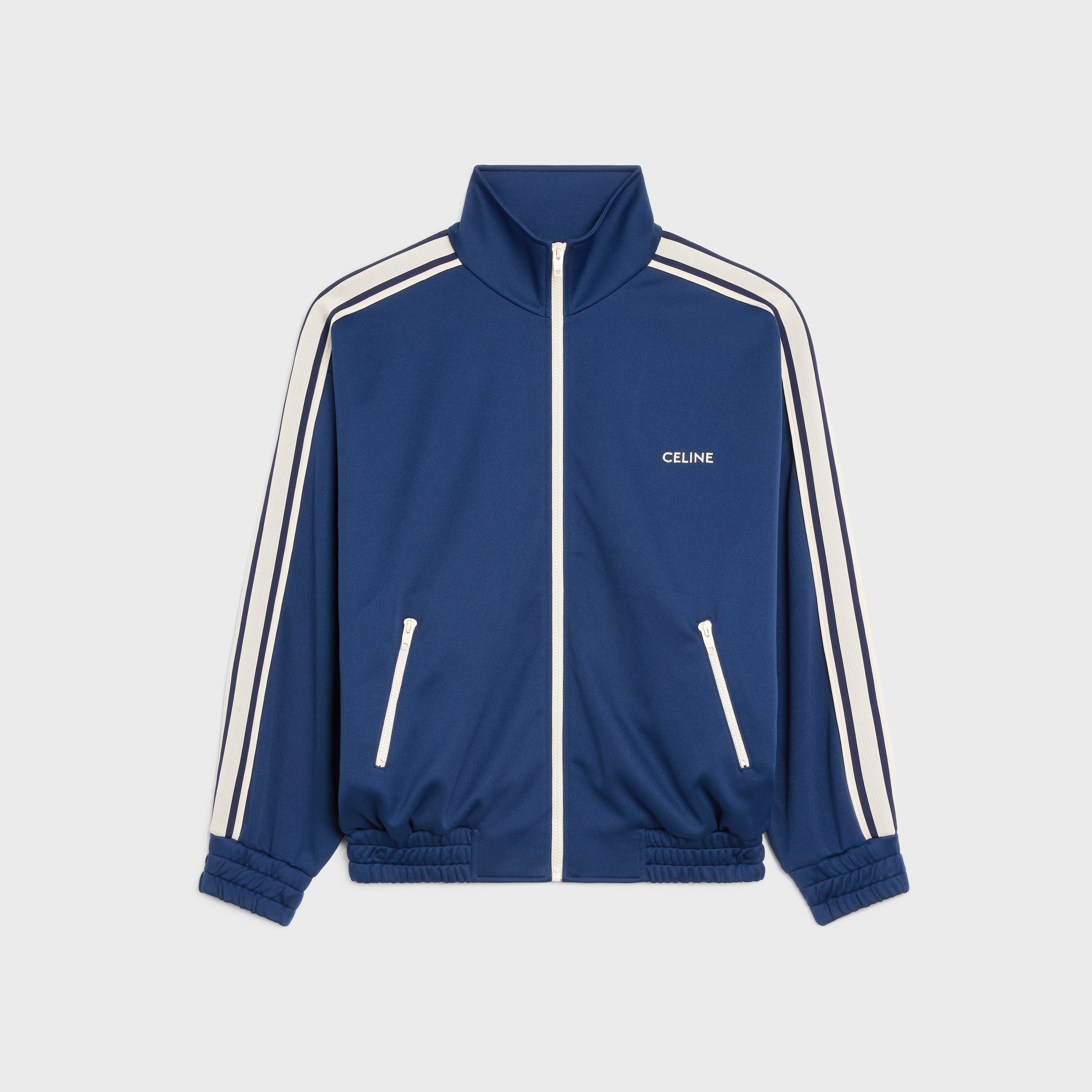 CELINE CELINE TRACKSUIT JACKET IN DOUBLE FACE JERSEY CELINE CELINE TRACKSUIT JACKET IN DOUBLE FACE JERSEY