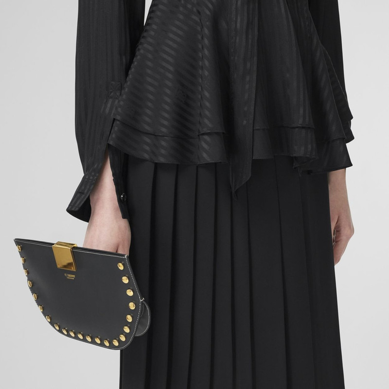 Studded Leather Olympia Clutch 3