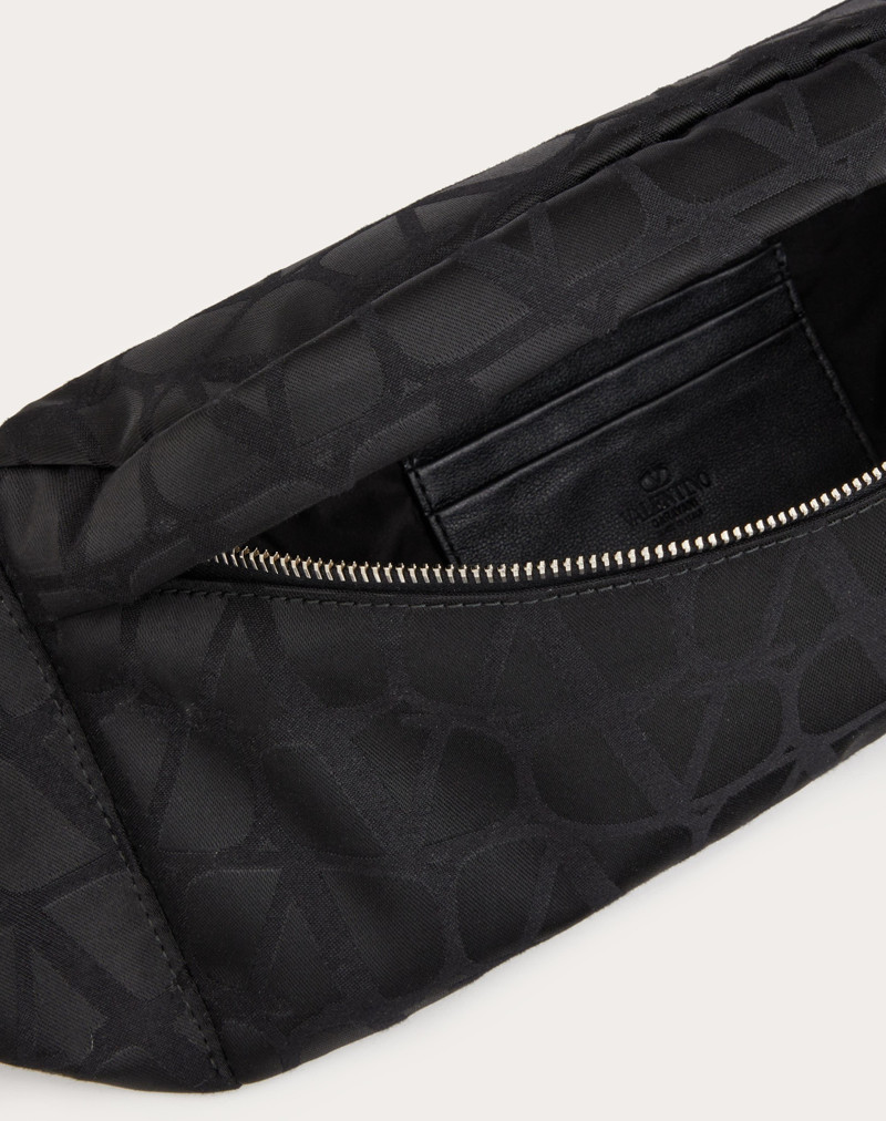 BLACK ICONOGRAPHE NYLON BELT BAG 7