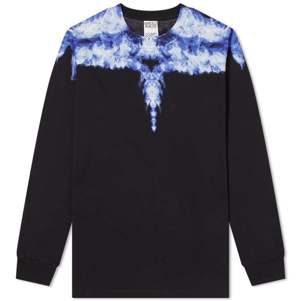 Marcelo Burlon Long Sleeve Smoke Wings Tee - 1