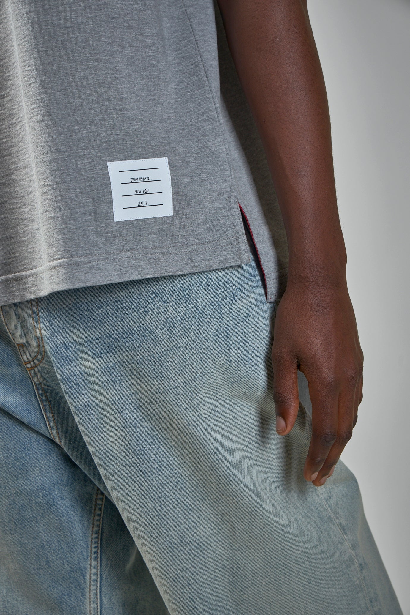 Oversized Short Sleeve Tee W/ RWB Knit Trim - 4