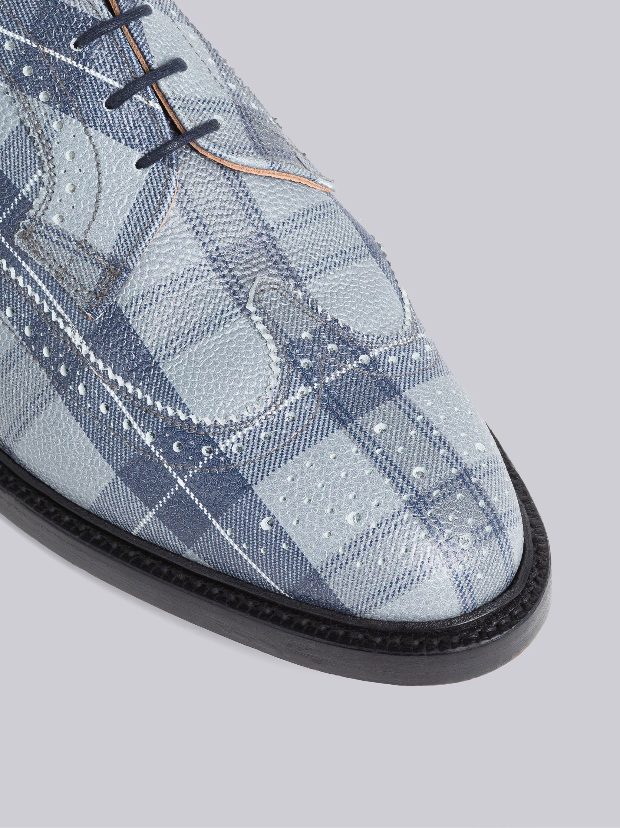 Tartan Pebble Grain Leather Classic Longwing Brogue - 2