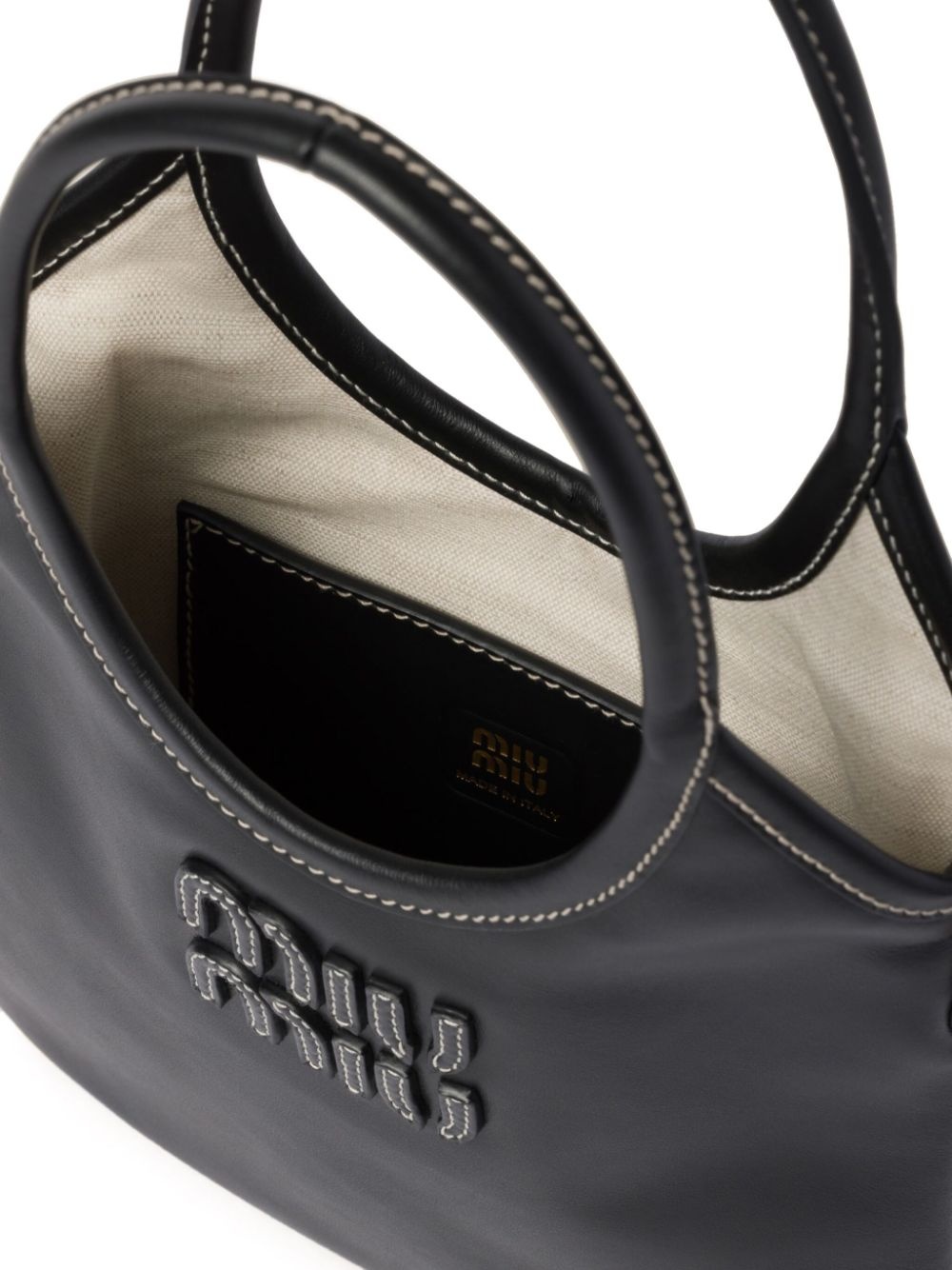 Ivy leather tote bag - 6