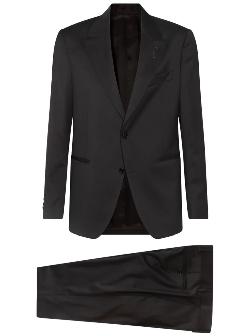 notched lapels two-piece suit - 1