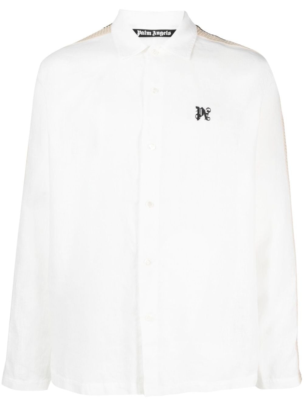 PA Monogram-print linen shirt - 1