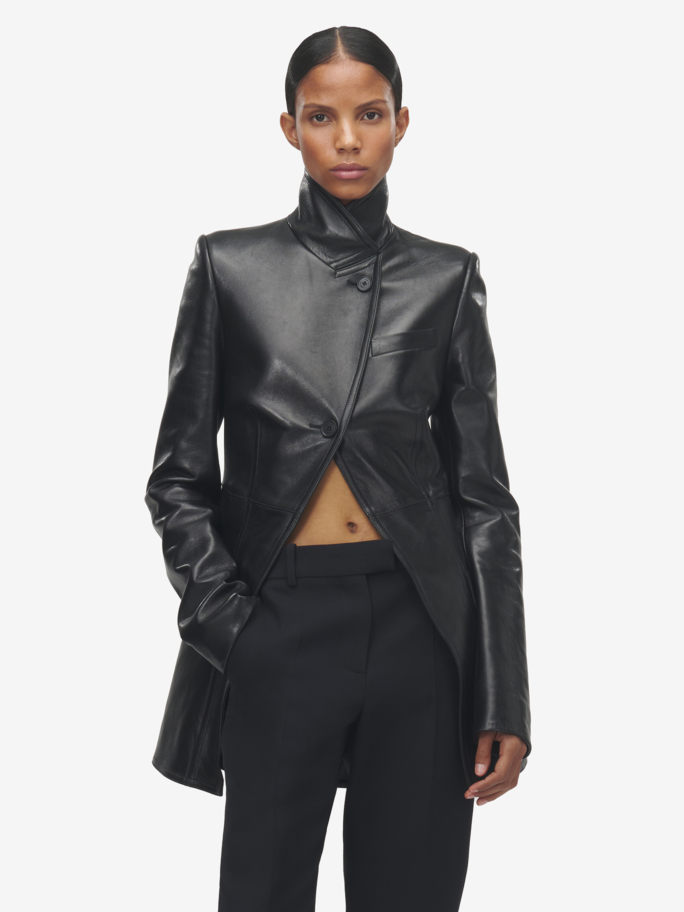 Cutaway Leather Jacket - 2