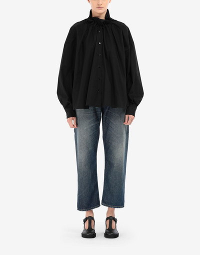 MM6 Maison Margiela Ruffle poplin shirt outlook