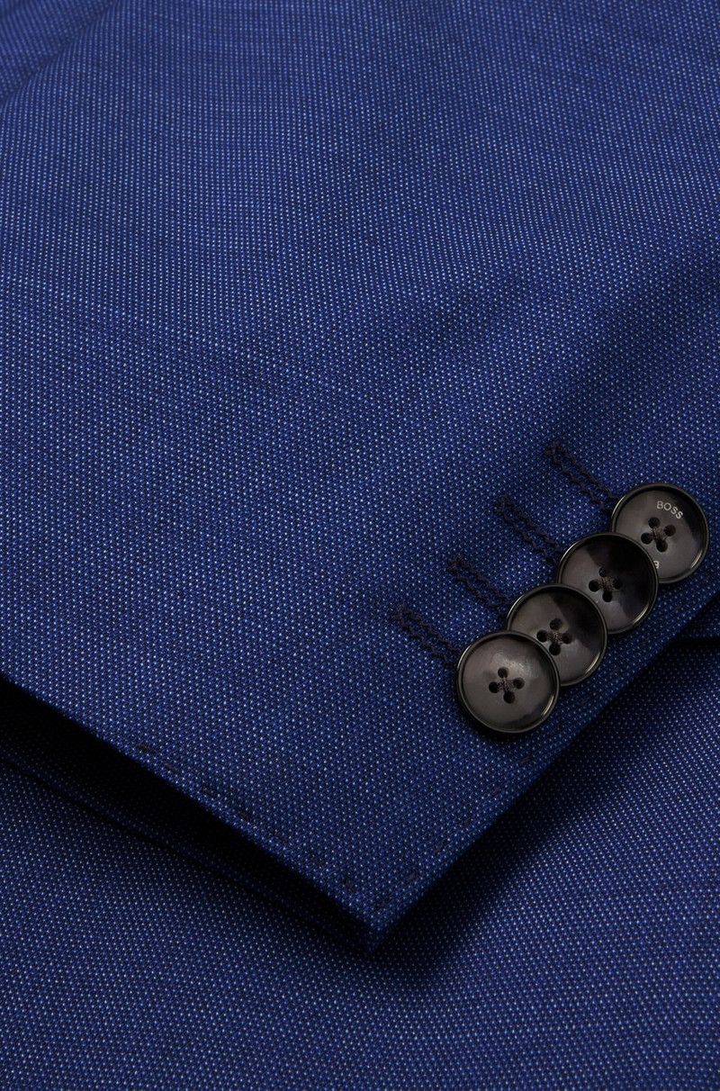 REGULAR-FIT SUIT IN A MICRO-PATTERNED WOOL BLEND 10